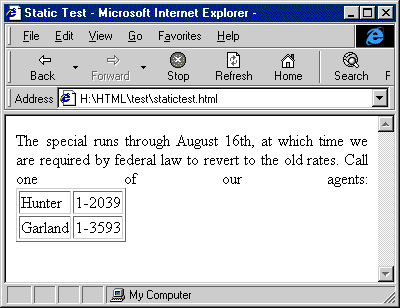 An example of poor rendering of justification