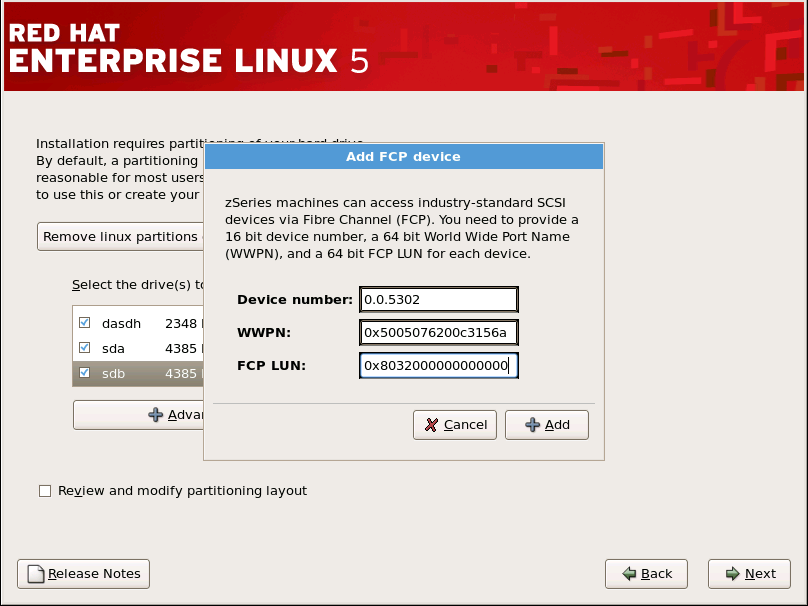 Configure FCP Device