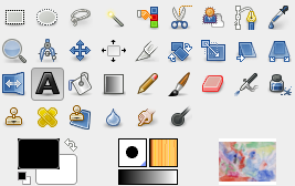 The Text tool in Toolbox