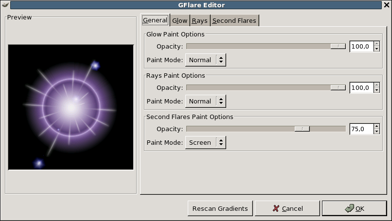GFlare Editor