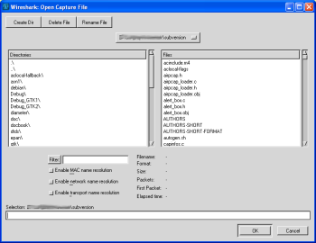 "Open" - old GTK version
