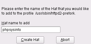 Enter hat name